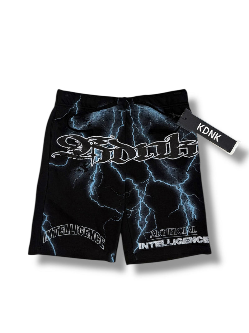 KDNK 'Artificial Intelligence' Shorts Set (Black) KNC027