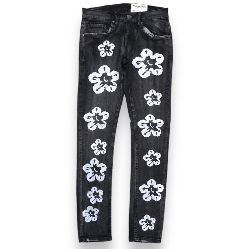 FWRD 'Flower' Denim (Washed Black ) FW-330108