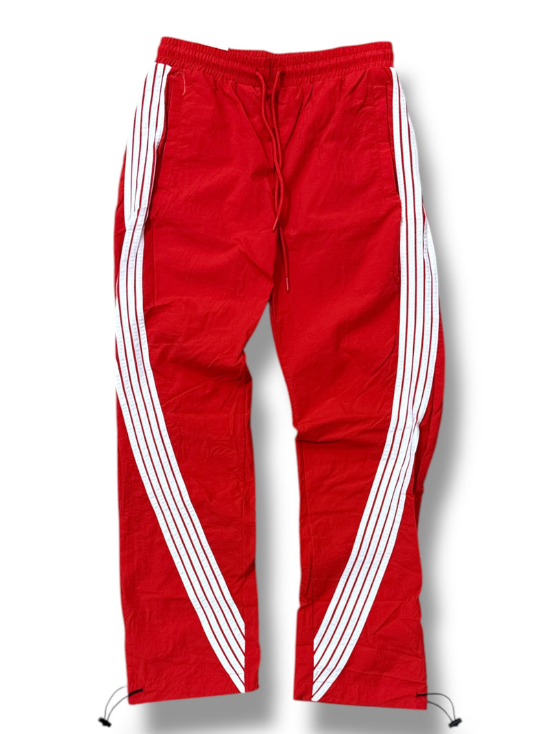 Rebel Minds 'Stripe' Nylon Pants (Red) 351-480