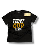 DSTR 'TRUST GOD' Kids T-Shirt (Black) - FRESH N FITTED