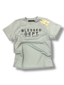DSTR 'BLESSED DEPT' Kids T-Shirt (Grey) - FRESH N FITTED