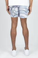 Rebel Minds 'RBL' Board Shorts (Grey) 151-922 - FRESH N FITTED