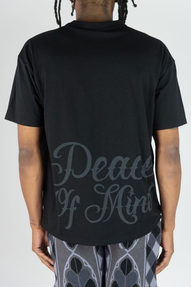 Rebel Minds 'Peace Of Mind' Oversized T-Shirt (Black) 151-142