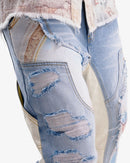 VOYAGE STUDIO 'PURE' Flare Carpenter With Digital Print Denim (LSB) 51P01 - FRESH N FITTED