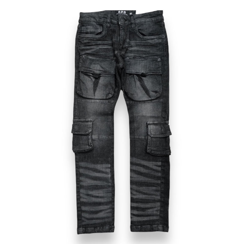 Ops Kids 'Cargo' Utility Pants (Black Sand) OPS1706