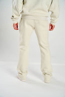 Taker 'Essential' Stacked Fleece Pants (Cream) E403 - FRESH N FITTED