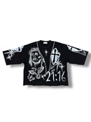 AMGM '21:16' Premium Cropped T-Shirt (Black) AMGM507 - FRESH N FITTED