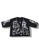 AMGM '21:16' Premium Cropped T-Shirt (Black) AMGM507 - FRESH N FITTED