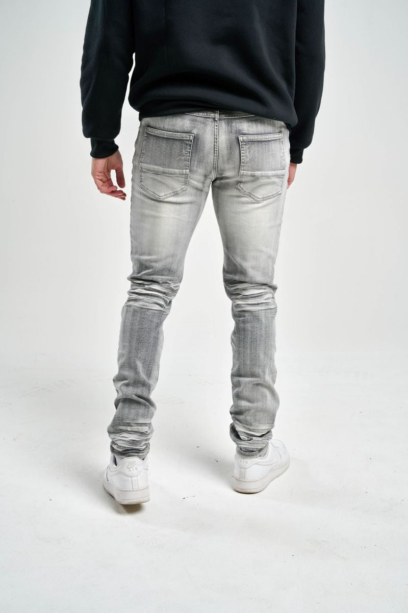 Spark Slim Fit Stretch Denim (Grey) S4403