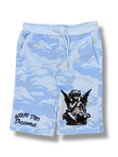 Black Pike Kids 'Never Stop Dreaming' T-Shirt/Short Set (Lt Blue) SB1506SK - FRESH N FITTED