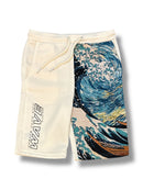 Black Pike Kids 'Wave' T-Shirt/Short Set (Natural) SB1502SK - FRESH N FITTED