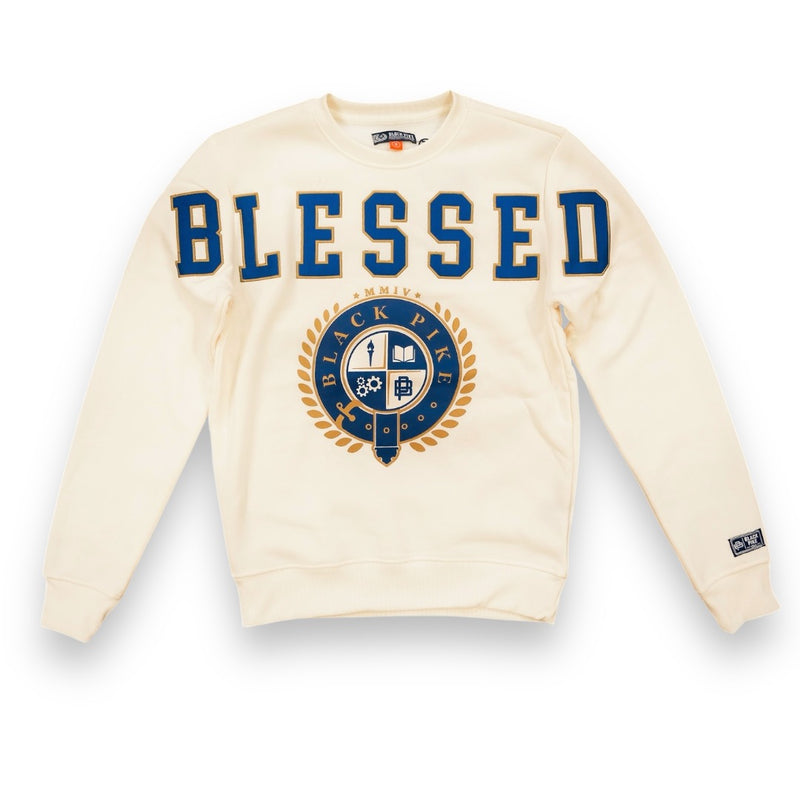 Black Pike Blessed Crewneck Natural FB2407