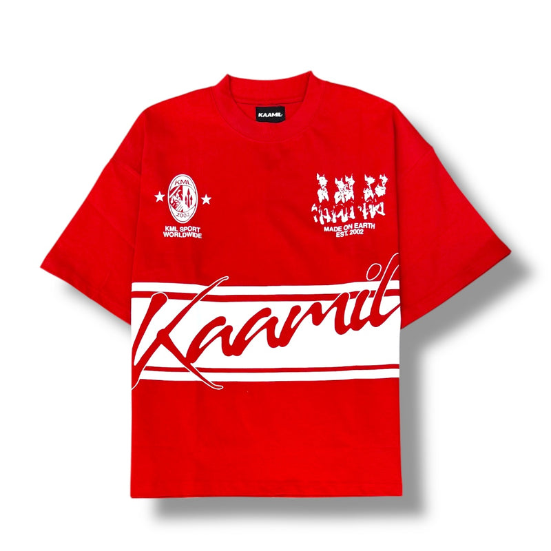 KML ‘DERBY’ T-Shirt (Cherry Red) - FRESH N FITTED