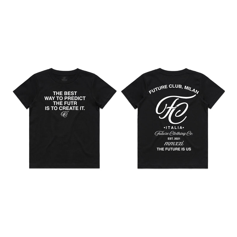 FUTR Kids "Future Club" T-Shirt In Black - FRESH N FITTED-2 INC