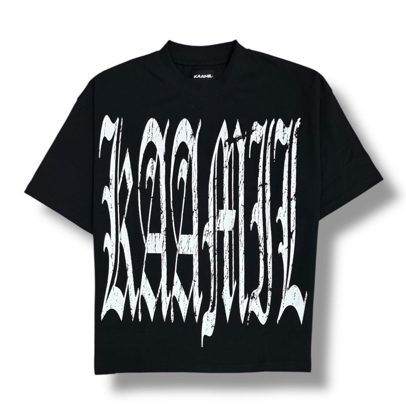 KML ‘DAMAGED GOODS’ T-Shirt (Black) - FRESH N FITTED