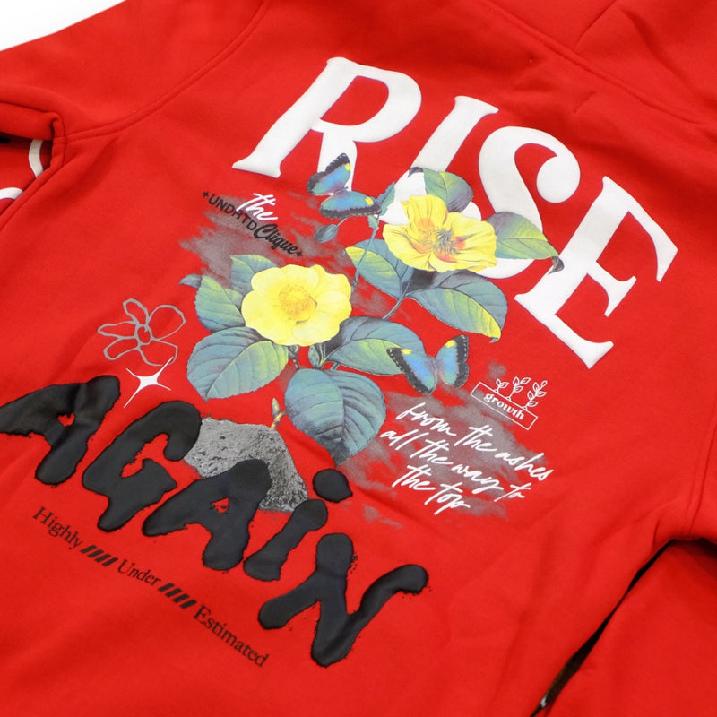 Highly Undrtd 'Rise Again' Hoodie (Red) UF4657