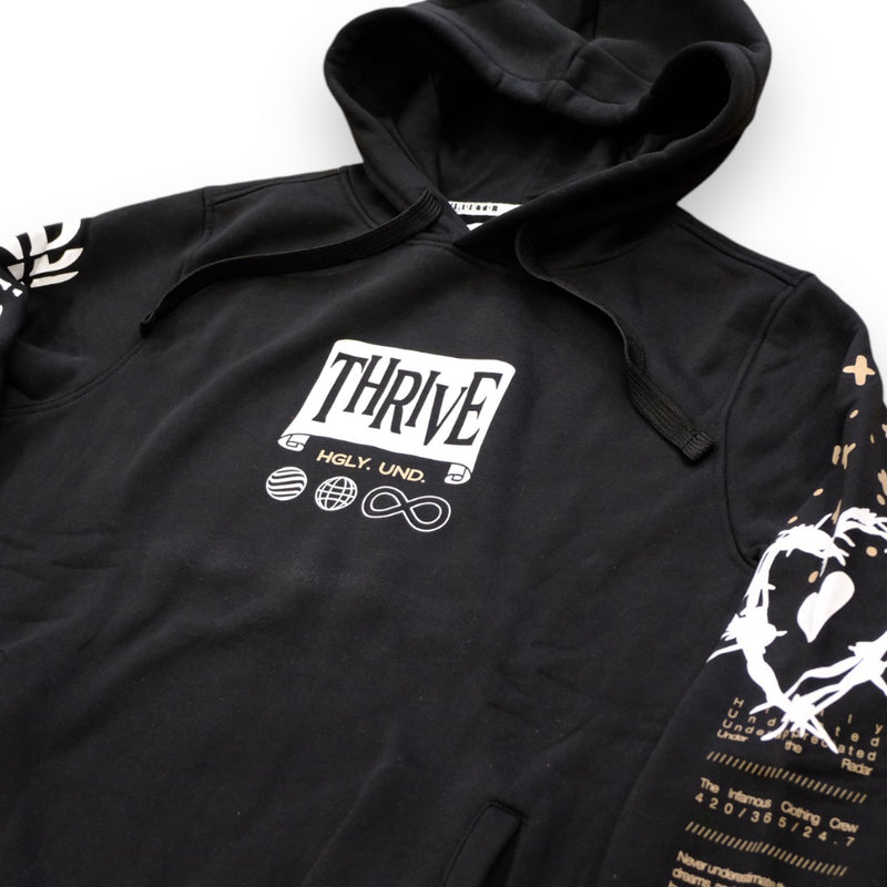 Highly Undrtd 'Always Thrive' Hoodie (Black) UF4659