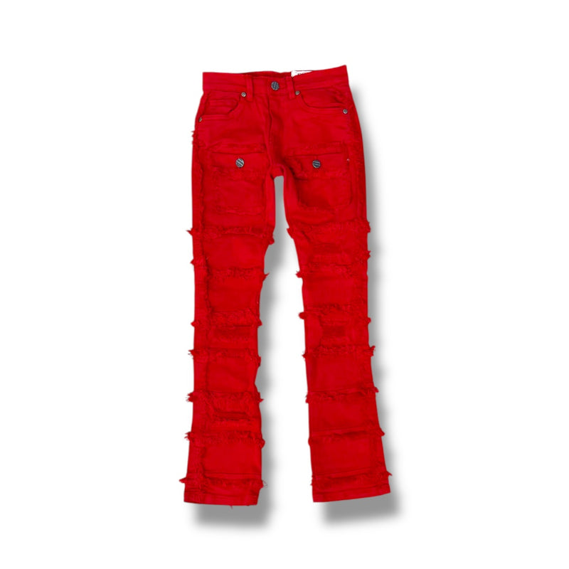 FWRD Kids 'Static' Stacked Denim (Red) FW-330044K