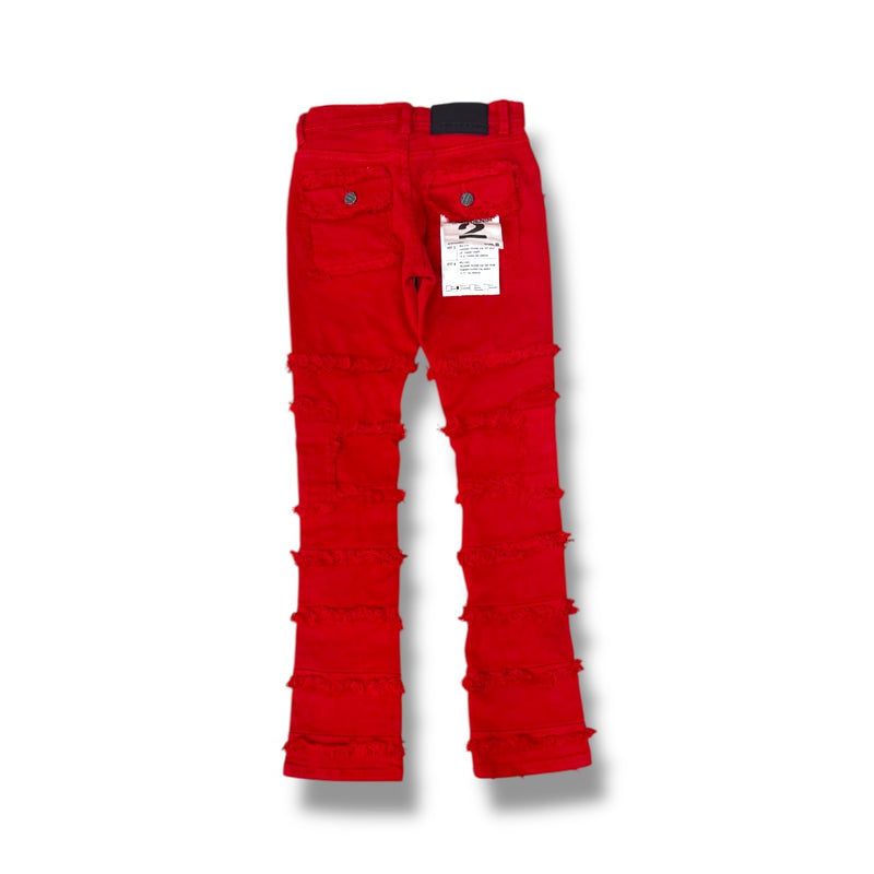 FWRD Kids 'Static' Stacked Denim (Red) FW-330044K