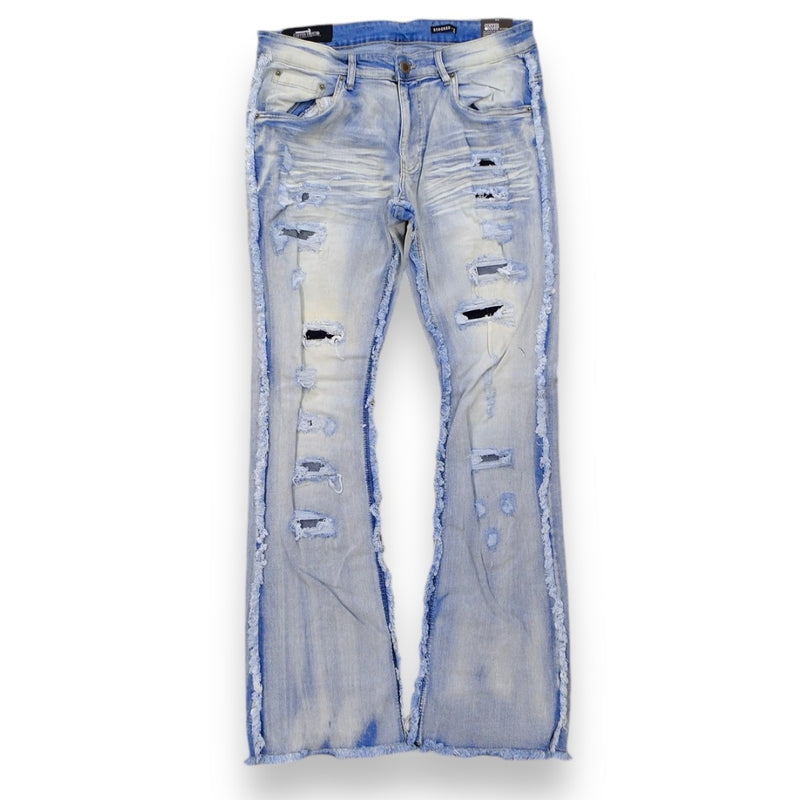 Copper Rivet 'Side Distress' Stacked Denim (LSB) 433077