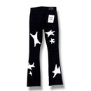 KDNK Patched Flare Denim KND4801 (Jet Black) - FRESH N FITTED