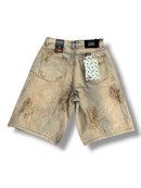 Copper Rivet 'Rip & Repair' Relax Fit Denim Shorts (SST) 513028 - FRESH N FITTED