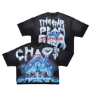 Rare Peace 'THE END OF AN ERA' Oversized Cropped T-shirt (BK. Black) RT5028 - FRESH N FITTED