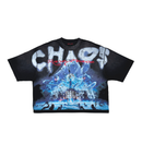 Rare Peace 'THE END OF AN ERA' Oversized Cropped T-shirt (BK. Black) RT5028 - FRESH N FITTED