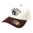 MUKA 'Dream Maker' Snapback Hat (Cream/Brown) - FRESH N FITTED