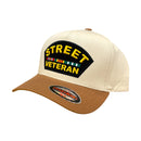 MUKA 'Street Veteran' Snapback Hat (Cream/Tan) S4475 - FRESH N FITTED
