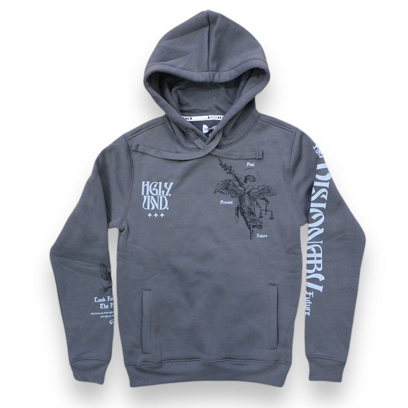 Highly Undrtd 'Visionary Angel' Hoodie (Pewter) UF4660