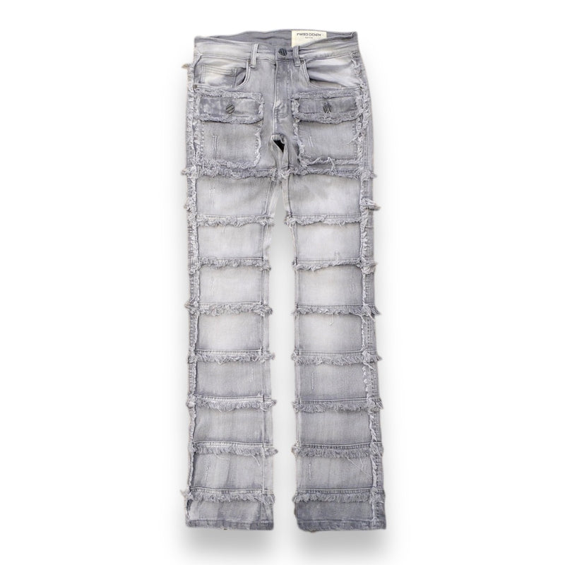 FWRD 'Patchwork True Stacked Denim' (Grey) FW-33958A