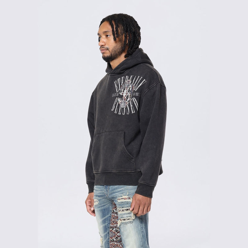 Smoke Rise 'Varsity Tapestry' Hoodie (Black) F024766