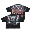 Rare Peace 'Heavenly' Oversized Cropped T-shirt (Black) RT5030 - FRESH N FITTED