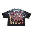 Rare Peace 'Heavenly' Oversized Cropped T-shirt (Black) RT5030 - FRESH N FITTED