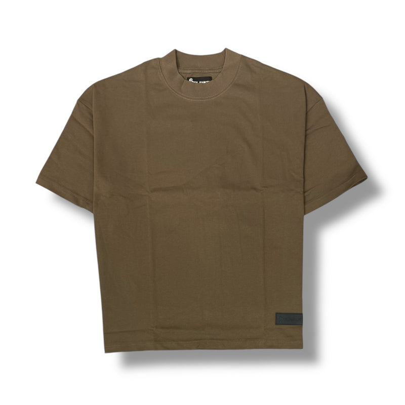 67 ‘BLANK’ Premium Heavyweight Oversized Boxy Shirt (Chocolate)