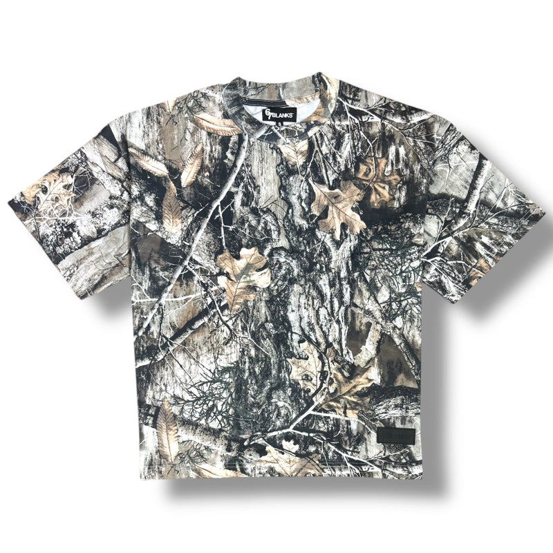 67 ‘BLANK’ Premium Heavyweight Oversized Boxy Shirt (Woodland Camo)