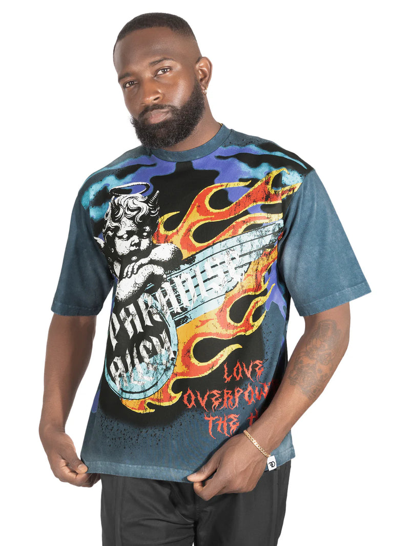 Frost Originals 'Fake Love' Oversized T-Shirt (Blue) F169