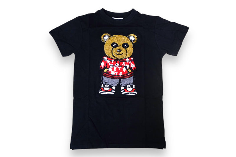 FWRD Kids 'Street Wear Bear' T-Shirt (Black/Red) FW-180572K