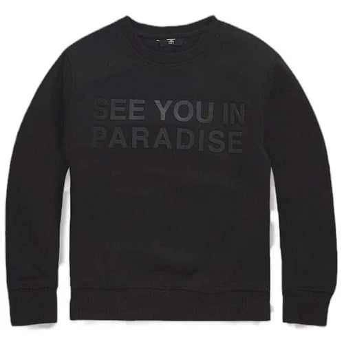 Jordan Craig Kids "Paradise" Pullover Crewneck Sweater (Black) 8829TK