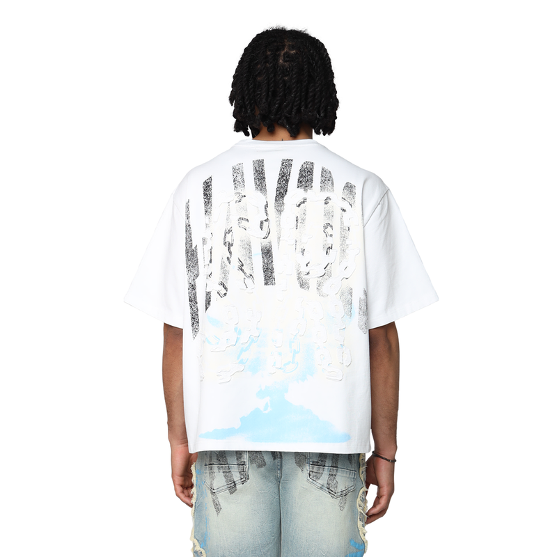 Smoke Rise 'Havoc' Wide Crop Shirt (White) KT25528 - FRESH N FITTED