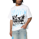 Smoke Rise 'Havoc' Wide Crop Shirt (White) KT25528 - FRESH N FITTED