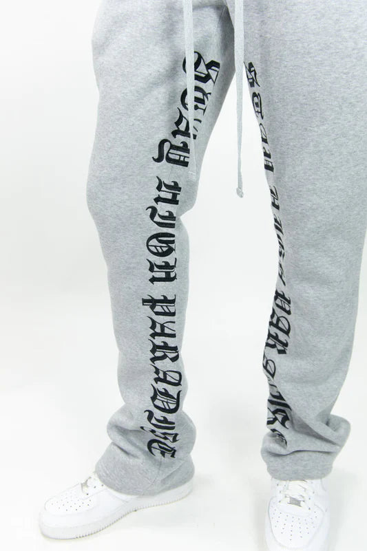 Rebel Minds "Stay High" Stacked Fleeced Pants - Fresh N Fitted Inc