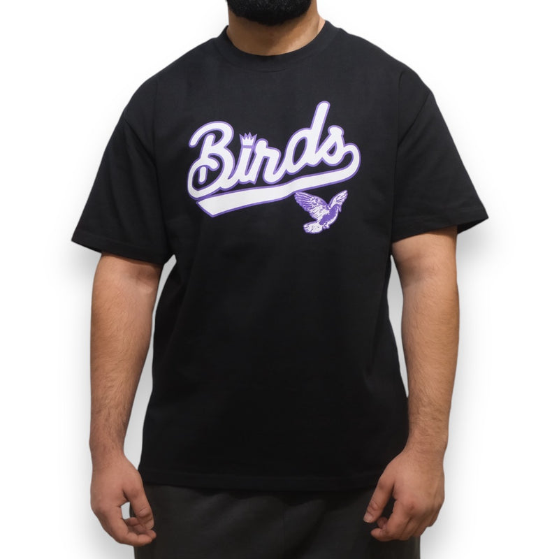 Birds "King" Black Ultra-Premium Oversized S/S Box T-Shirt