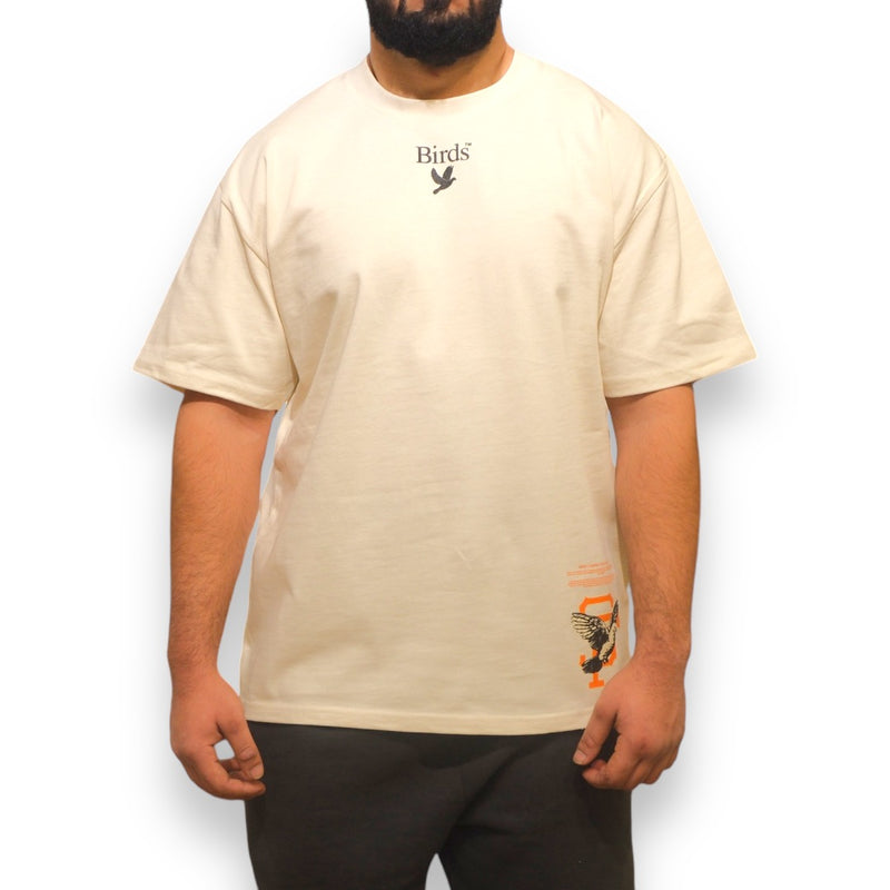 Birds "Giant" Ivory Ultra-Premium Oversized S/S Box T-Shirt