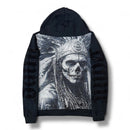 Black Pike 'Saint Skull' Tapestry Hoodie (Black) FB2554 - FRESH N FITTED