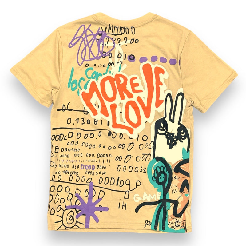 Rebel Minds 'More Love' T-Shirt In Khaki - 141-175 - FRESH N FITTED-2 INC