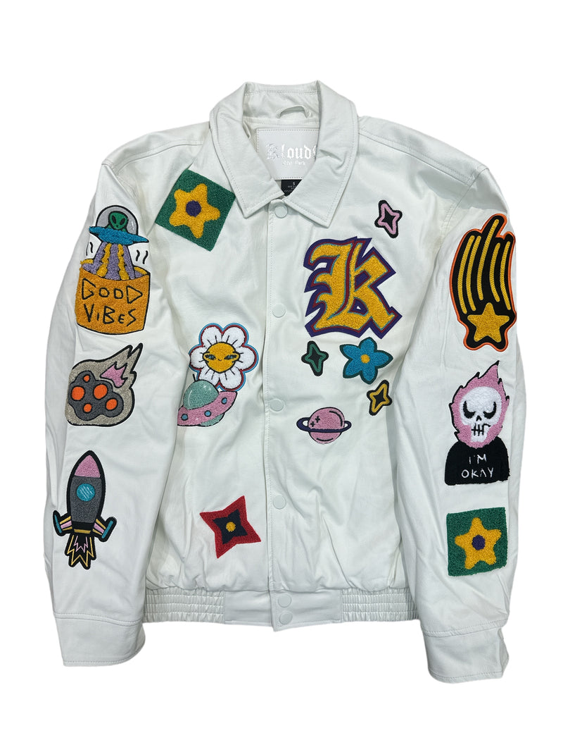 Kloud9 'Multiful Patches' Premium PU Leather Jacket - Fresh N Fitted Inc