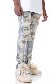 KDNK 'Ripped Ankle' Zip Jeans - Fresh N Fitted Inc