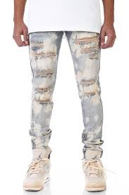 KDNK 'Ripped Ankle' Zip Jeans - Fresh N Fitted Inc